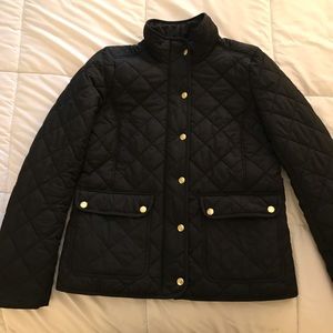 J. Crew Factory Black Quilted Jacket Size Small